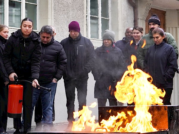 Brandverhütungskurs für das Glockenhofteam
